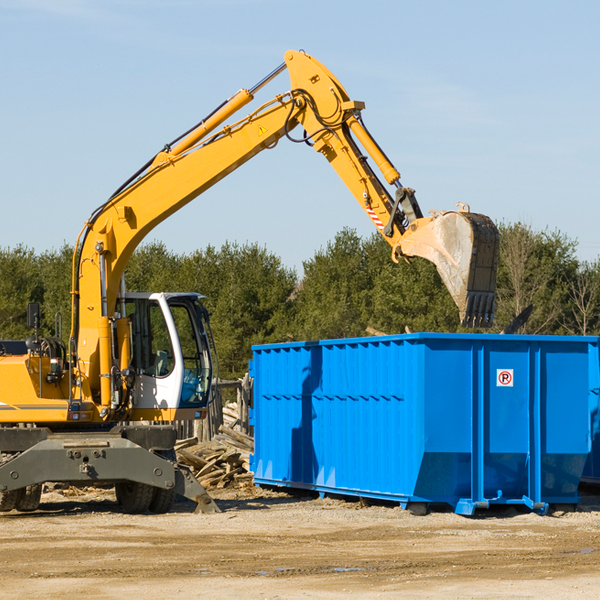 are there any restrictions on where a residential dumpster can be placed in Burnips